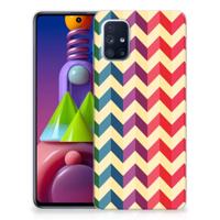 Samsung Galaxy M51 | TPU bumper | Zigzag Multi Color