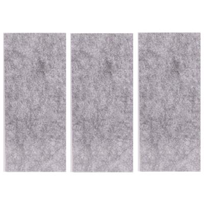 Benson Zelfklevend antikrasvilt - 3x - op maat knipbaar - 20 x 9 cm - grijs - meubelviltjes