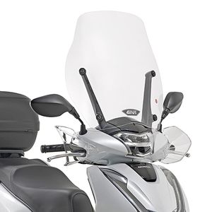 GIVI Windscherm, moto en scooter, D1155ST Verhoogd transparant