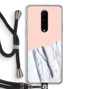 A touch of peach: OnePlus 8 Transparant Hoesje met koord
