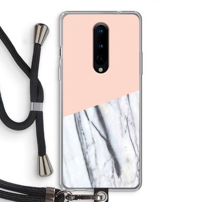 A touch of peach: OnePlus 8 Transparant Hoesje met koord