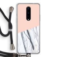 A touch of peach: OnePlus 8 Transparant Hoesje met koord