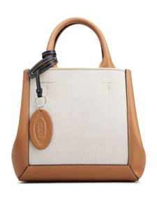 Tod's sac cabas à design colour block - Marron