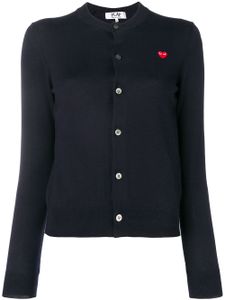 Comme Des Garçons Play cardigan classique - Bleu