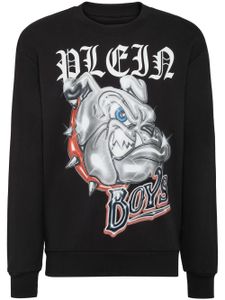 Philipp Plein sweat Bulldogs en coton - Noir