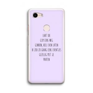 GSM: Google Pixel 3 Transparant Hoesje