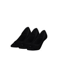 Calvin Klein Footies Dames Low Cut 3-pack Zwart-35/38