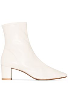 BY FAR bottines Sofia en cuir - Blanc