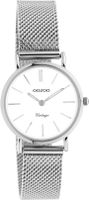 OOZOO Timepieces Horloge Zilver/Wit | C20230 - thumbnail