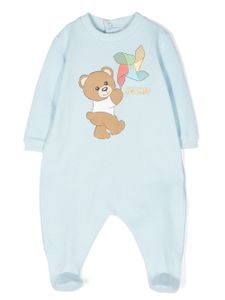 Moschino Kids pyjama à motif ourson - Bleu