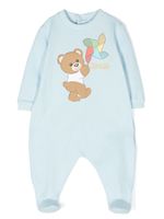 Moschino Kids pyjama à motif ourson - Bleu