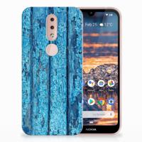 Nokia 4.2 | Bumper Hoesje | Wood Blue