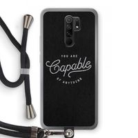 Capable: Xiaomi Redmi 9 Transparant Hoesje met koord
