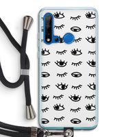 Eye pattern #2: Huawei P20 Lite (2019) Transparant Hoesje met koord