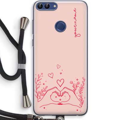 Love is in the air: Huawei P Smart (2018) Transparant Hoesje met koord