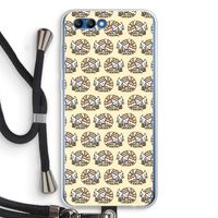 Slapende poes: Honor 10 Transparant Hoesje met koord Slapende poes: Honor 10 Transparant Hoesje met koord