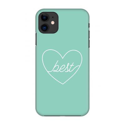 Best heart pastel: Volledig geprint iPhone 11 Hoesje