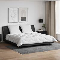 VidaXL Dekbed set met kussen 3 pcs wit microfiber en dons feather