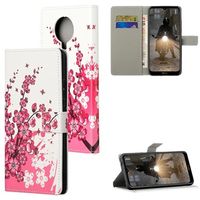 Style Series Nokia G10/G20 Wallet Case - Roze Bloemen