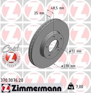 Remschijf Coat Z 370307620