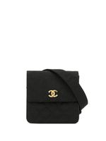 CHANEL Pre-Owned sac banane à effet texturé (1990) - Noir