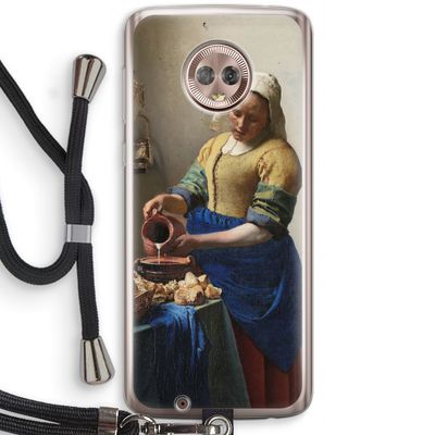The Milkmaid: Motorola Moto G6 Transparant Hoesje met koord