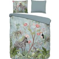 Descanso Zebra Organic Dekbedovertrek Aqua-Lits-jumeaux (240 x 200/220 cm)