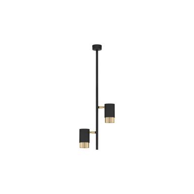 Lyora PlafondlampPongo dubbel zwart met goud - 9010220