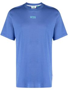 GCDS t-shirt en coton à logo imprimé - Bleu