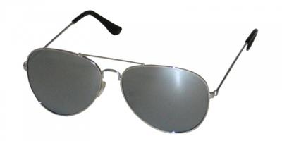 HIP Classic pilotenbril spiegel - zilver