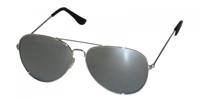 HIP Classic pilotenbril spiegel - zilver