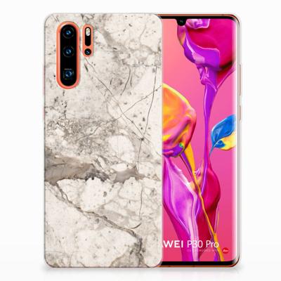 Huawei P30 Pro | TPU | Siliconen hoesje | Marmer Beige