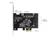 Delock 90387 PCI Express x1-kaart naar 2 x interne USB 3.0-pins header - thumbnail