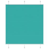 Pliss rolgordijn 120x100cm stofbreedte 119,4cm petrol groen