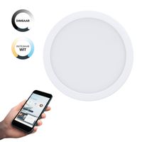 EGLO connect.z Fueva-Z Smart Inbouwlamp - Ø 21,6 cm - Wit - Instelbaar wit licht - Dimbaar - Zigbee - thumbnail