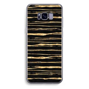 Gouden strepen: Samsung Galaxy S8 Plus Transparant Hoesje