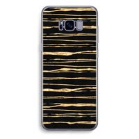 Gouden strepen: Samsung Galaxy S8 Plus Transparant Hoesje
