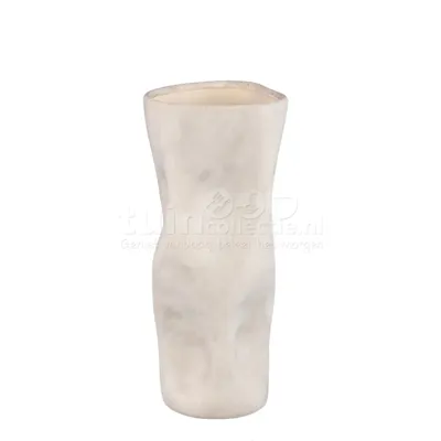 PTMD Vaas Saieda Organisch Taupe L 46cm PTMD Vaas Saieda Organisch Taupe L 46cm