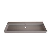 Wastafel Gliss Design Lako 120 cm Zonder Kraangat Mat Leigrijs Gliss Design Wastafel Gliss Design Lako 120 cm Zonder Kraangat Mat Leigrijs Gliss Design