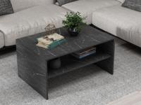 Salontafel APOLLO 90 cm zwart marmer