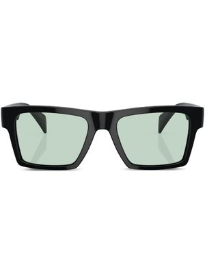 Versace Eyewear lunettes de soleil à monture rectangulaire Greca - Noir