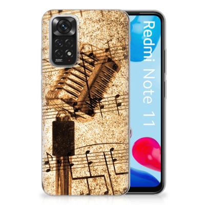 Xiaomi Redmi 10 | Redmi Note 11 4G | Siliconen hoesje | met foto Bladmuziek