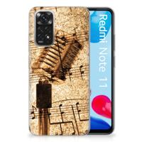 Xiaomi Redmi 10 | Redmi Note 11 4G | Siliconen hoesje | met foto Bladmuziek
