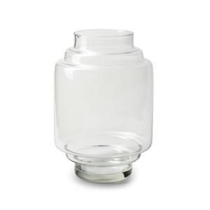 Bloemenvaas Lotus - helder transparant glas - glas - D17xH25 cm - trap vaas