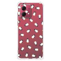 Doorzichtige Silicone Hoesje voor Motorola Moto G84 Pinguïn Doorzichtige Silicone Hoesje voor Motorola Moto G84 Pinguïn