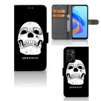 Telefoonhoesje met Naam OPPO A76 | A96 Skull Eyes - thumbnail