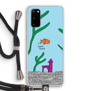 Aquarium: Samsung Galaxy S20 Transparant Hoesje met koord