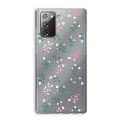 Small white flowers: Samsung Galaxy Note 20 / Note 20 5G Transparant Hoesje