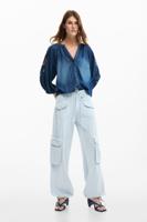 Cargo broek met zakken - BLUE - XS