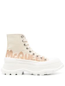 Alexander McQueen baskets montantes Tread Slick - Tons neutres